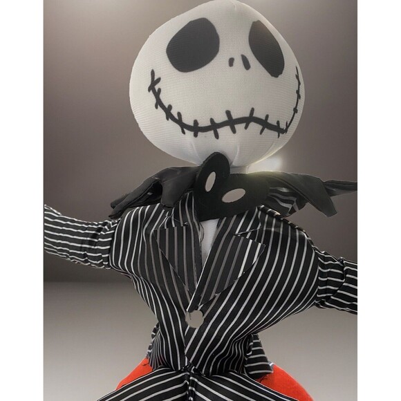 Jack Skellington Halloween 21” Plush Greeter Nightmare Before Christmas NWT - Picture 3 of 6